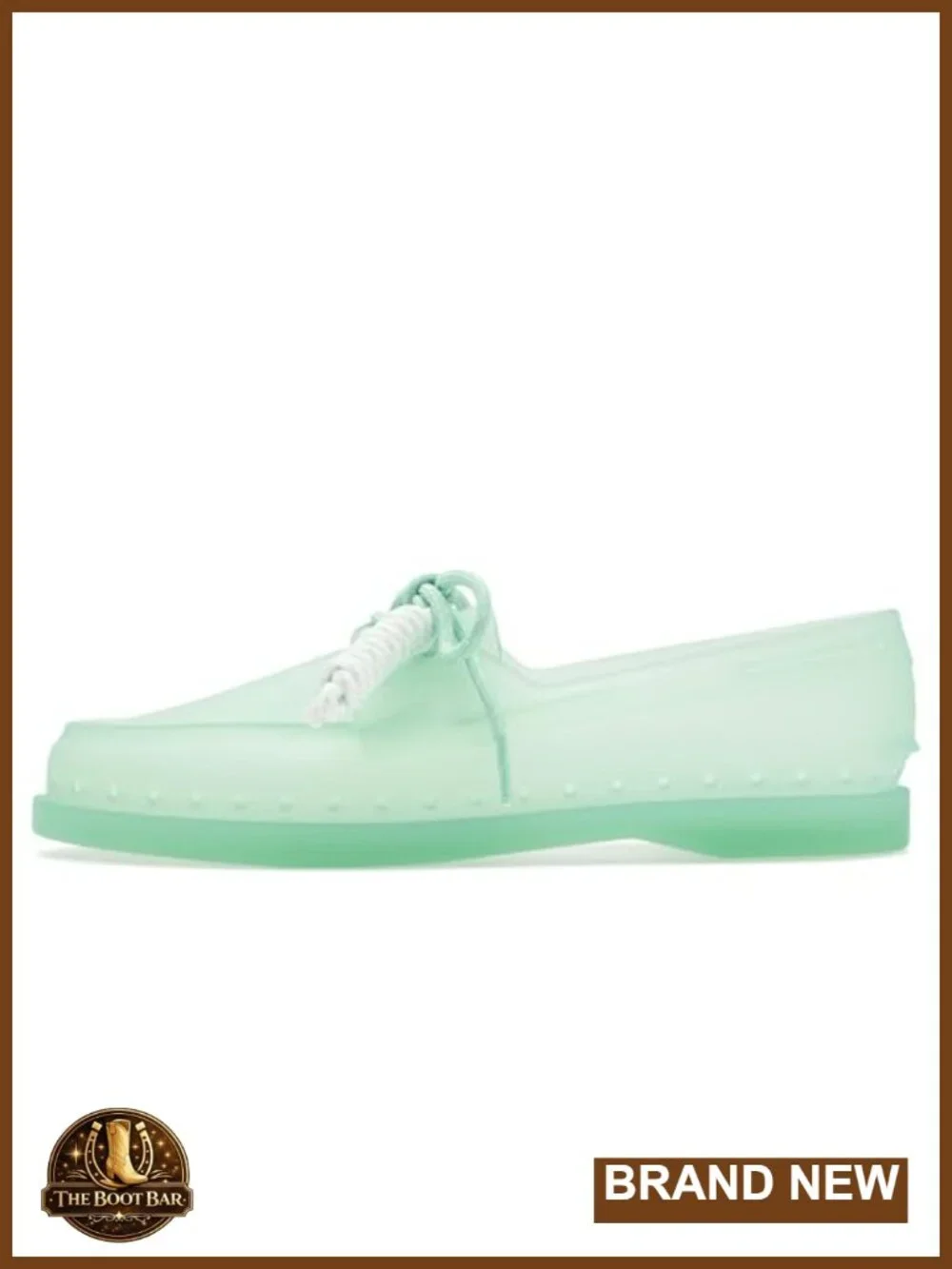 TPU Upper and Outsole Lace-Up Pull-On Boat Shoe